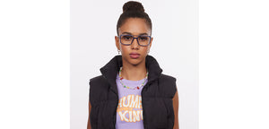 Blue Rectangle Full Rim Unisex Eyeglasses by Lenskart STUDIO-205393