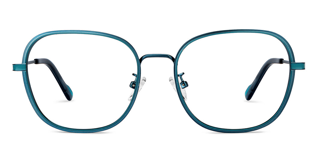 Blue Round Full Rim Men Eyeglasses by Vincent Chase-153062