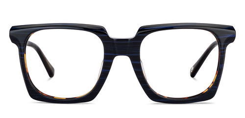 Blue Square Full Rim Men Eyeglasses by John Jacobs-151339