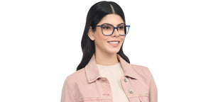Blue Square Full Rim Unisex Eyeglasses by Lenskart STUDIO-207693