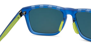 Blue Wayfarer Full Rim Unisex Sunglasses by Vincent Chase-211484