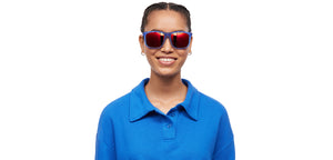 Blue Wayfarer Full Rim Unisex Sunglasses by Vincent Chase-211484