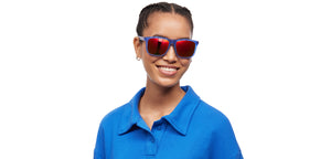 Blue Wayfarer Full Rim Unisex Sunglasses by Vincent Chase-211484