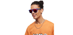 Blue Wayfarer Full Rim Unisex Sunglasses by Vincent Chase-211484