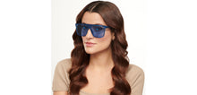 Load image into Gallery viewer, Blue Wayfarer Full Rim Unisex Sunglasses by Vincent Chase-200462