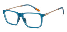 Load image into Gallery viewer, Blue Rectangle Full Rim Unisex Eyeglasses by Lenskart Air-211434