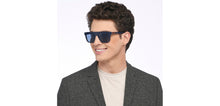 Load image into Gallery viewer, Blue Square Full Rim Unisex Sunglasses by John Jacobs-208148