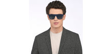 Load image into Gallery viewer, Blue Square Full Rim Unisex Sunglasses by John Jacobs-208148