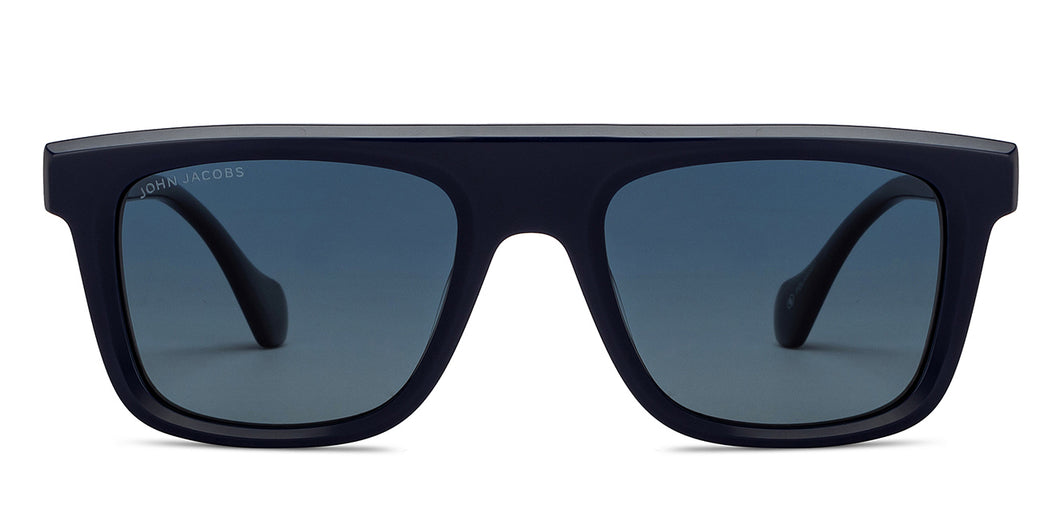 Blue Square Full Rim Unisex Sunglasses by John Jacobs-208148