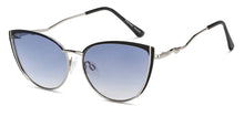 Load image into Gallery viewer, Silver Cat Eye Full Rim Women Sunglasses by Vincent Chase-209539