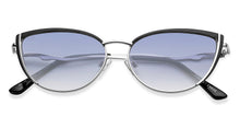 Load image into Gallery viewer, Silver Cat Eye Full Rim Women Sunglasses by Vincent Chase-209539