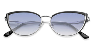 Silver Cat Eye Full Rim Women Sunglasses by Vincent Chase-209539