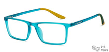 Load image into Gallery viewer, Blue Rectangle Full Rim Kids Eyeglasses by Hooper-152973