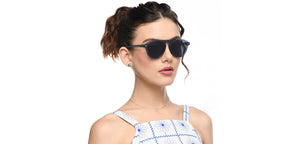 Blue Aviator Full Rim Unisex Sunglasses by Vincent Chase Polarized-212304
