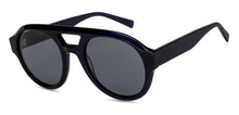 Load image into Gallery viewer, Blue Round Full Rim Unisex Sunglasses by John Jacobs-201681