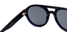 Load image into Gallery viewer, Blue Round Full Rim Unisex Sunglasses by John Jacobs-201681