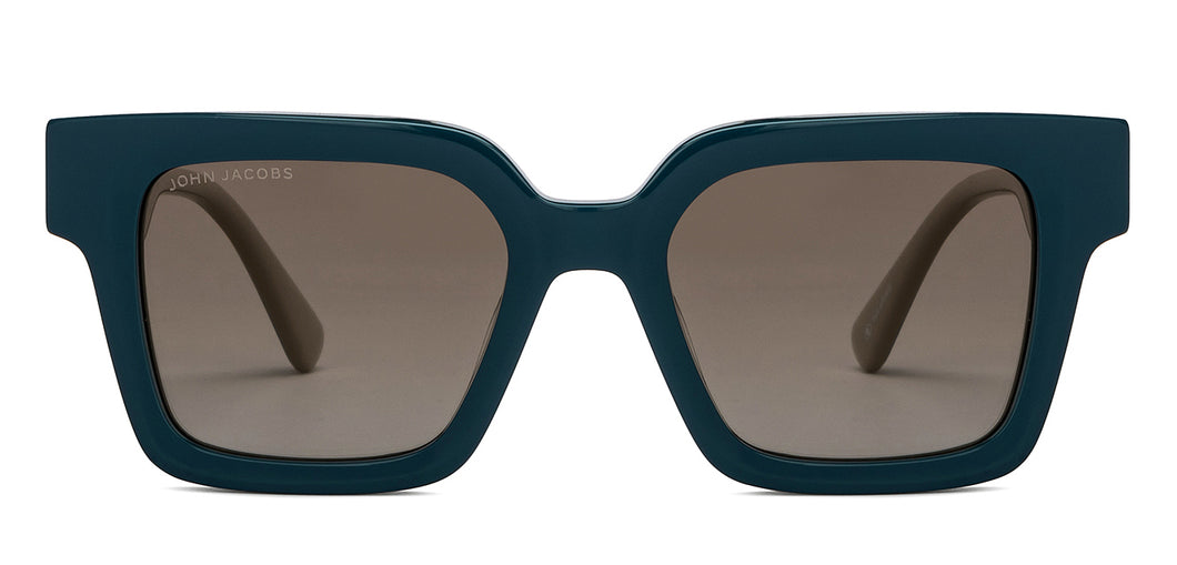 Blue Square Full Rim Unisex Sunglasses by John Jacobs-208158