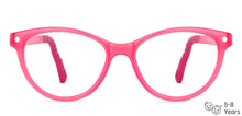 Load image into Gallery viewer, Pink Cat Eye Full Rim Kids Eyeglasses by Hooper Switch-200655