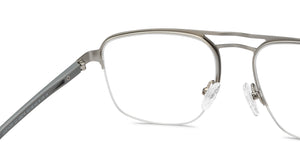 Blue Aviator Half Rim Unisex Eyeglasses by Lenskart Air-200216