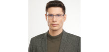 Load image into Gallery viewer, Blue Square Rimless Unisex Eyeglasses by Lenskart Air-200723