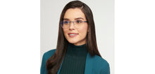 Load image into Gallery viewer, Blue Square Rimless Unisex Eyeglasses by Lenskart Air-200723