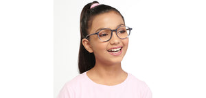 Grey Round Full Rim Kids Eyeglasses by Hooper-152512