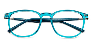 Blue Rectangle Full Rim Unisex Eyeglasses by Lenskart Air-201326