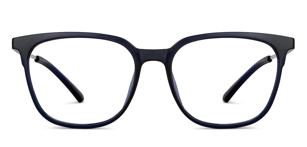 Blue Rectangle Full Rim Unisex Eyeglasses by Lenskart Air-151699