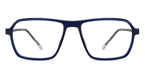 Blue Rectangle Full Rim Unisex Eyeglasses by Lenskart Air-151708