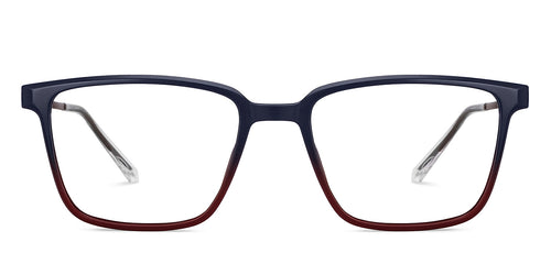 Blue Rectangle Full Rim Unisex Eyeglasses by Lenskart Air-151700