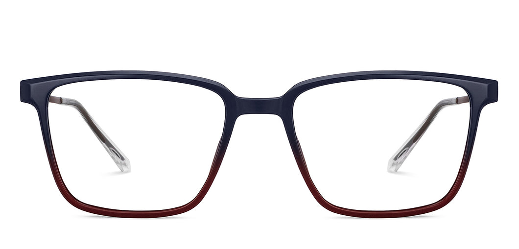 Blue Rectangle Full Rim Unisex Eyeglasses by Lenskart Air-151700