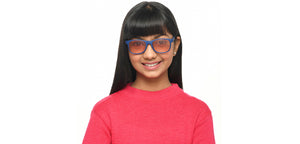 Blue Wayfarer Full Rim Kids Sunglasses by Hooper-213655