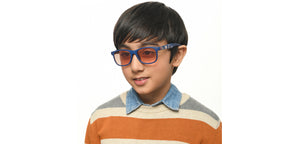 Blue Wayfarer Full Rim Kids Sunglasses by Hooper-213655