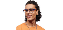 Load image into Gallery viewer, Blue Round Full Rim Unisex Eyeglasses by Lenskart Air-210622