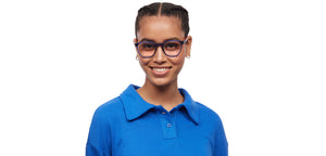 Blue Round Full Rim Unisex Eyeglasses by Lenskart Air-210622