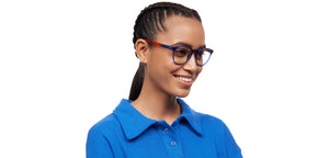 Blue Round Full Rim Unisex Eyeglasses by Lenskart Air-210622