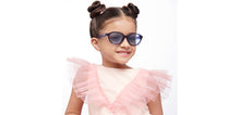 Load image into Gallery viewer, Purple Round Full Rim Kids Sunglasses by Hooper-209487