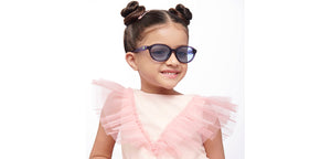 Purple Round Full Rim Kids Sunglasses by Hooper-209487
