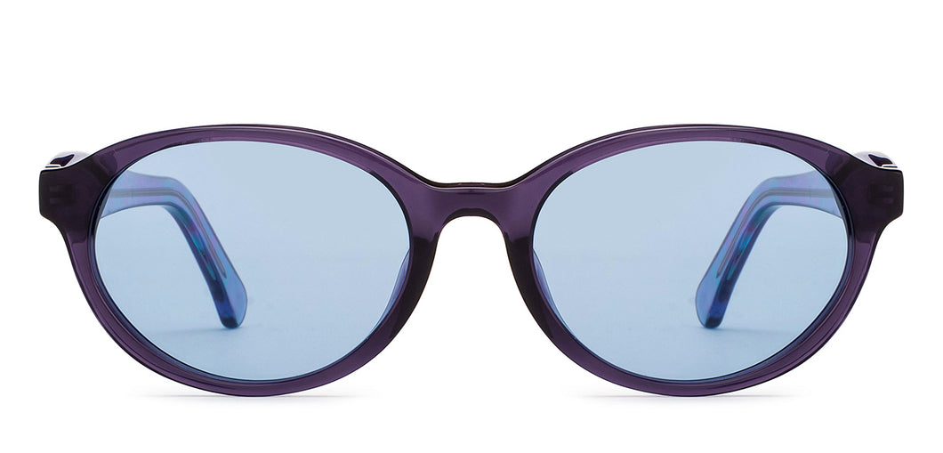 Purple Round Full Rim Kids Sunglasses by Hooper-209487