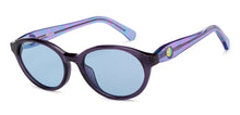 Load image into Gallery viewer, Purple Round Full Rim Kids Sunglasses by Hooper-209487