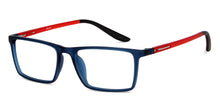 Load image into Gallery viewer, Blue Rectangle Full Rim Kids Eyeglasses by Hooper-152976
