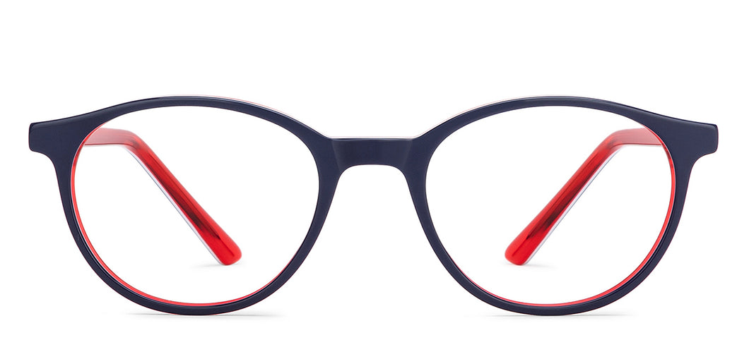Blue Round Full Rim Unisex Eyeglasses by Vincent Chase-207782