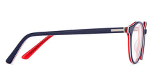 Load image into Gallery viewer, Blue Round Full Rim Unisex Eyeglasses by Vincent Chase-207782