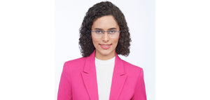 Blue Geometric Rimless Unisex Eyeglasses by Vincent Chase-207655