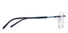 Load image into Gallery viewer, Blue Geometric Rimless Unisex Eyeglasses by Vincent Chase-207655