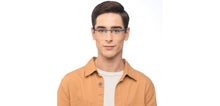 Load image into Gallery viewer, Blue Rectangle Rimless Unisex Eyeglasses by Vincent Chase-205371