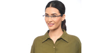 Load image into Gallery viewer, Blue Rectangle Rimless Unisex Eyeglasses by Vincent Chase-205371