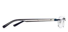 Load image into Gallery viewer, Blue Rectangle Rimless Unisex Eyeglasses by Vincent Chase-205371
