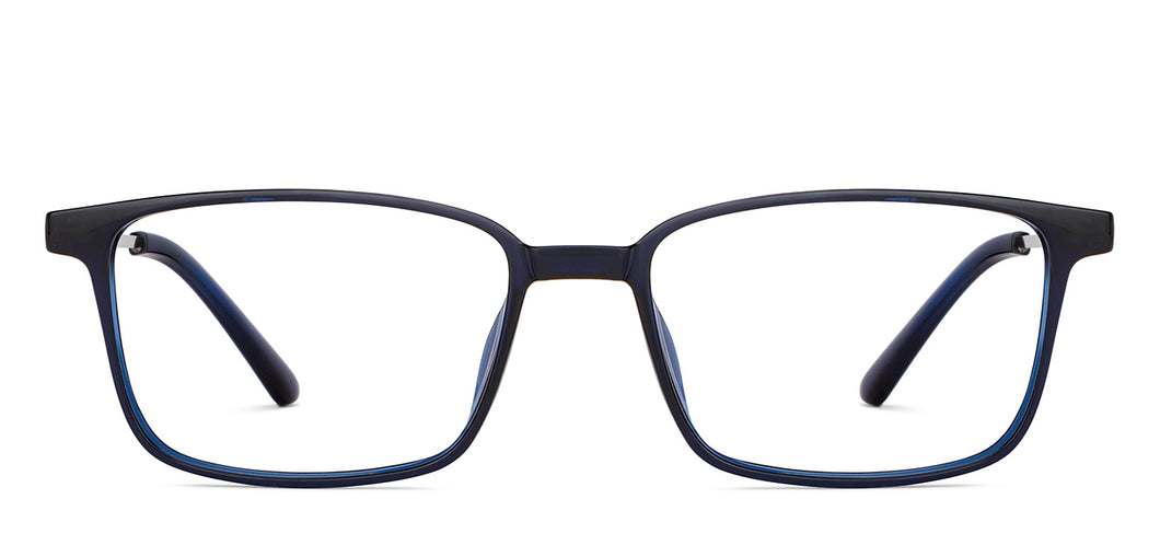 Blue Rectangle Full Rim Unisex Eyeglasses by Lenskart Air-151689