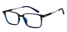 Load image into Gallery viewer, Blue Rectangle Full Rim Unisex Eyeglasses by Lenskart Air-151689